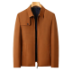 Brown Collared Jacket with Chest Pocket