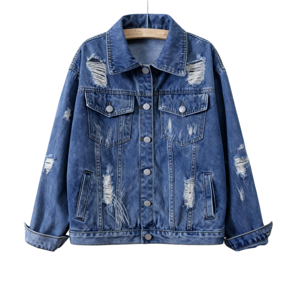 Distressed Blue Denim Jacket